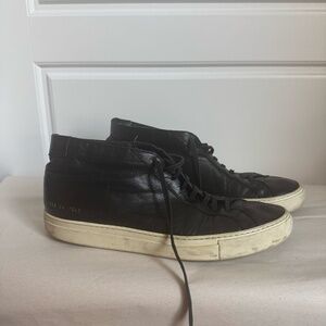 Common Projects Achilles Low Leather Sneakers – Men’s Size 12 – Black